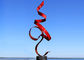 Anti Corrosion Painted Metal Sculpture Abstract Design Various Colors 200cm Height