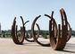 ظاهر کریستال رقص Corten Sculpture Steel برای دکوراسیون در فضای باز تامین کننده