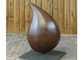Modern Corten Steel Decorative Water Drop Sculpture Custom Size