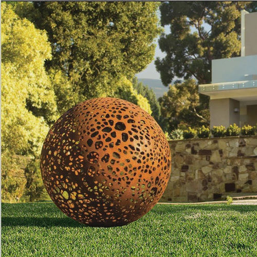 آخرین اخبار شرکت در مورد Corten Steel Perforated Sphere