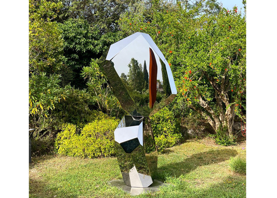 قیمت خوب منظره فلزی مجسمه هنر انتزاعی جلا داده شده از فولاد ضد زنگ مدرن آنلاین