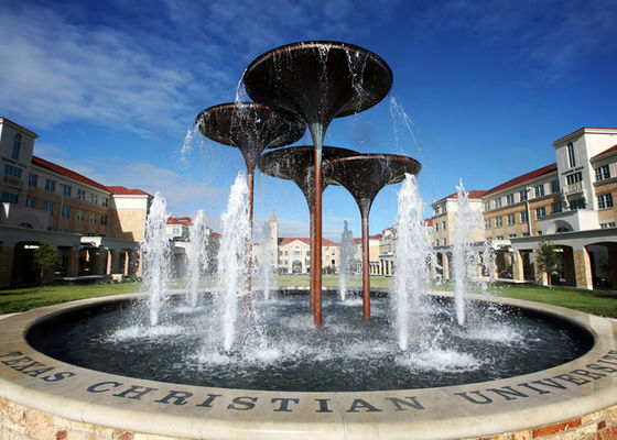 قیمت خوب فولاد ضد زنگ فواره های آب در فضای باز برای دکوراسیون مدرسه آنلاین