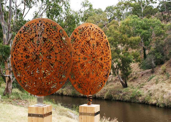 قیمت خوب سبک مجلسی Corten Steel Sculpture Corrosion Stability Custom Size آنلاین