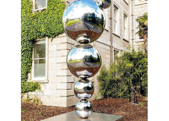 قیمت خوب آینه سفارشی آرایشی مدرن آرایش گلوله ای فولاد ضد زنگ برای فضای باز آنلاین