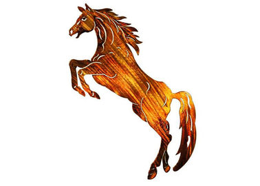 قیمت خوب فلزی اسب دیوار هنر آویزان، فلز اسب دیوار مجسمه سازی پایداری خوردگی آنلاین