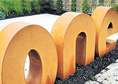 قیمت خوب سبک مدرن Corten Steel Letters Sculpture، Outdoor Metal Sculpture Garden Art آنلاین