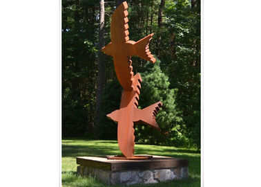 قیمت خوب حیوانات سبک پرندگان Corten Steel Sculpture، Abstract Corten Steel Architecture آنلاین