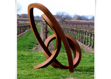 قیمت خوب مجسمه سازی فلزی هنر دکوراسیون منحصر به فرد در فضای باز Corten Steel Sculpture آنلاین
