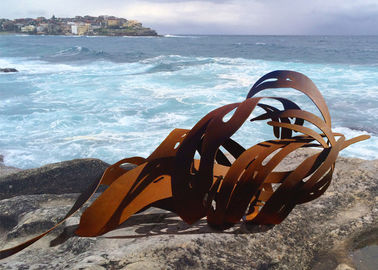 قیمت خوب مجسمه سازی فولاد بزرگ Corten، مجسمه سازی فلزی در فضای باز چکیده دکوراسیون آنلاین