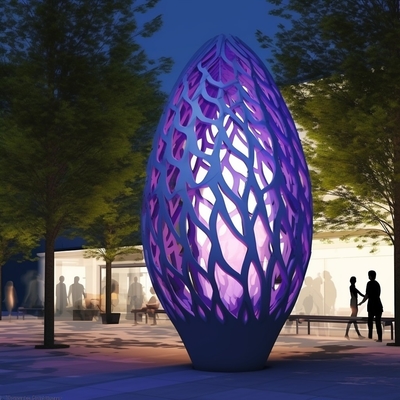 Metal Light Art Sculpture Enhancing Outdoor Spaces With Beauty And Light