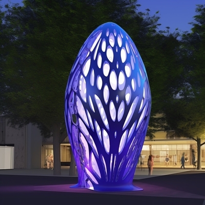 Metal Light Art Sculpture Enhancing Outdoor Spaces With Beauty And Light