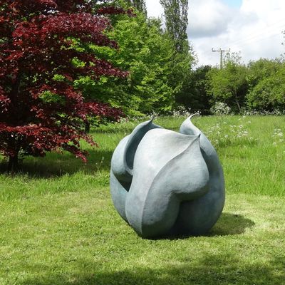 قیمت خوب کلاسیک تزئینی باغ بزرگ فلزی برنز منظره مجسمه گل گل آنلاین