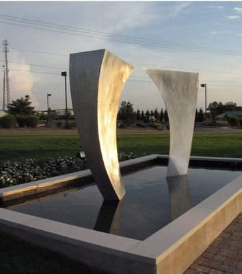 قیمت خوب تزئینی در فضای باز باغ آب چشمه مجسمه فولاد ضد زنگ آنلاین