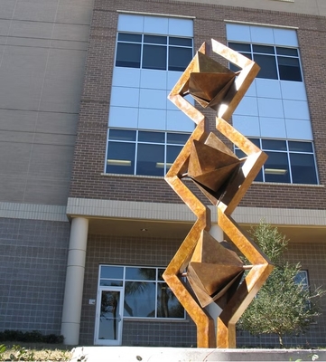 قیمت خوب تزئینات زنگ آلود در فضای باز باغ چشمه آب مجسمه فولاد کورتن آنلاین