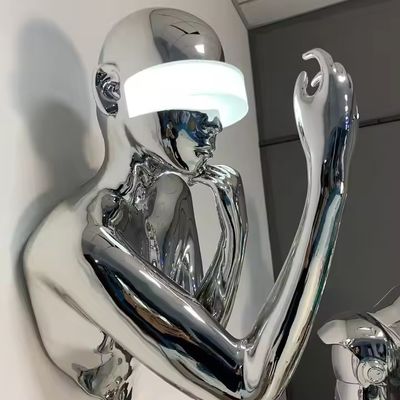 قیمت خوب چراغ دیواری مدرن مجسمه سازی خلاق برای سالن نمایشگاه لابی هتل آنلاین