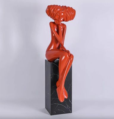 قیمت خوب طراحی جدید تزئینی سفارشی فیبر شیشه ای مجسمه فلزی اندازه زندگی مجسمه هنری تولید کننده / کارخانه آنلاین