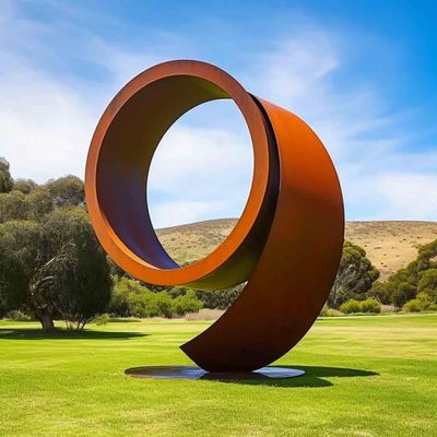 قیمت خوب A Monumental 5-Meter Corten Steel Sculpture Inspired by the Form of Nine آنلاین