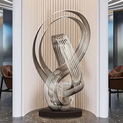 قیمت خوب Abstract Metal Floor Sculpture Modern Indoor Stainless Steel Art Piece آنلاین
