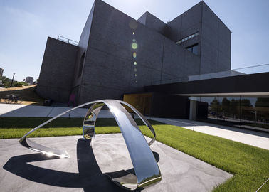 قیمت خوب آینه پایان منحصر به فرد معاصر مجسمه سازی فلزی در فضای باز برای دکوراسیون مربع آنلاین