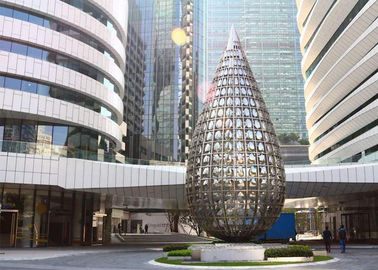 قیمت خوب ساخته شده از فولاد ضد زنگ ساخت و ساز بزرگ مجسمه های فلزی در خارج از منزل مجسمه ورودی آنلاین