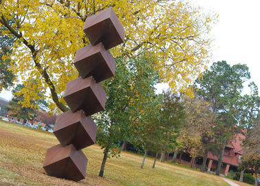 قیمت خوب مجسمه های باغی زنگ زده، مجسمه های مربعی با پایداری خوردگی آنلاین