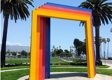 قیمت خوب مجسمه سازی فلزی سفارشی ، مجسمه سازی مدرن گیت برای چشم انداز باغ آنلاین