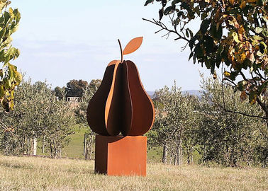 قیمت خوب طراحی شگفت انگیز Garden Art Rusty Corten مجسمه گلدار میوه مجسمه آنلاین