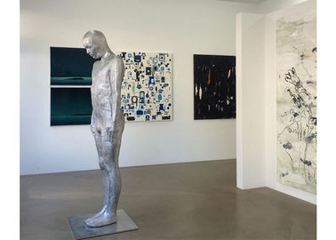 قیمت خوب اندازه زندگی Matt Finish Stand Man ایستاده مرد استیل مجسمه شکل Ss آنلاین