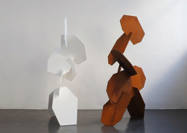 قیمت خوب استفاده از باغ مجسمه سازی هندسی در فضای باز از فولاد کورتن آنلاین