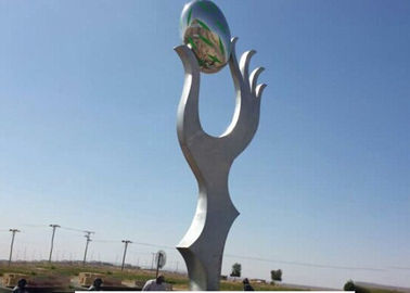 قیمت خوب مجسمه سازی بزرگ از جنس استنلس استیل ، دکوراسیون فلزی دکوراسیون هنرمندان در فضای باز آنلاین