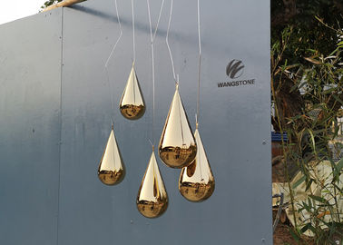 Modern Indoor Decoration Water Drop Sculpture Stainless Steel Sculpture