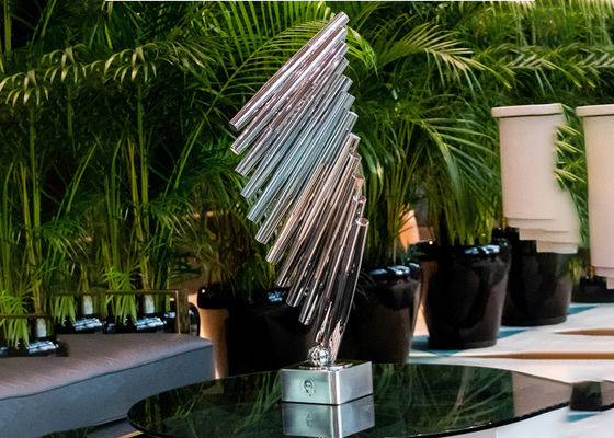 قیمت خوب میز دکوراسیون صفحه اصلی Metal Craft Tube Art Complex مجسمه استیل آنلاین