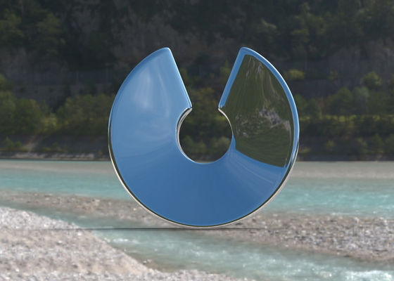 قیمت خوب آینه مجسمه سازی مدرن در فضای باز از جنس استنلس استیل برای منظره باغ آنلاین