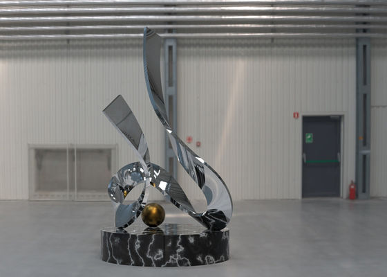 قیمت خوب مجسمه آینه در فضای باز مدرن از جنس استنلس استیل آنلاین