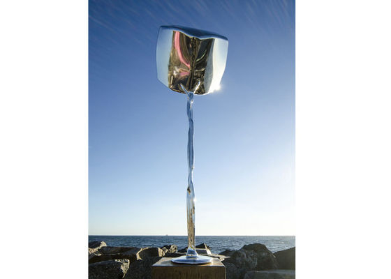 قیمت خوب نصب شده 300 سانتی متر ارتفاع از جنس استنلس استیل تزئینی فلز هنر آنلاین