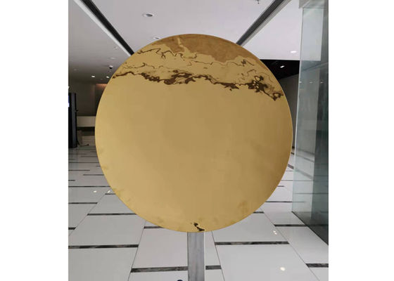 قیمت خوب مجسمه آینه استیل طلایی تزئینی دیواری آنلاین