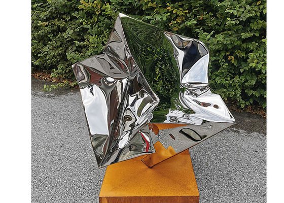 قیمت خوب پشتیبانی از ODM OEM مجسمه مکعب فولاد ضد زنگ آینه صیقلی آنلاین