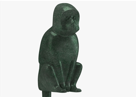 قیمت خوب مجسمه برنزی ریخته گری فلز در اندازه واقعی مجسمه میمون نشسته آنلاین