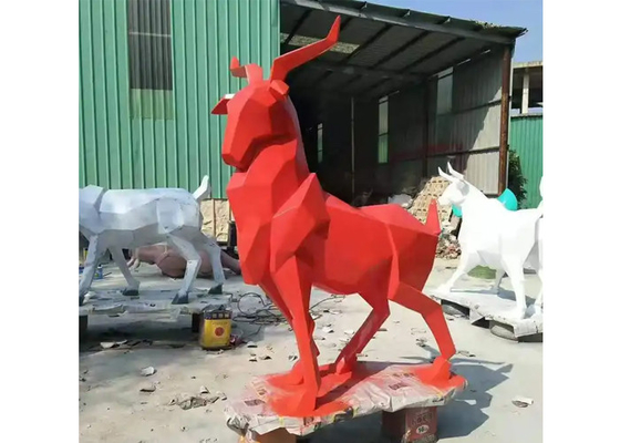 قیمت خوب هنر عمومی مدرن حیوانات گوزن در فضای باز مجسمه فیبرگلاس اندازه زندگی آنلاین