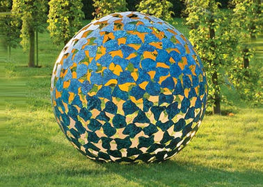 قیمت خوب مجسمه سازی فلزی رنگی برای دکوراسیون باغ 100cm Dia Dia آنلاین