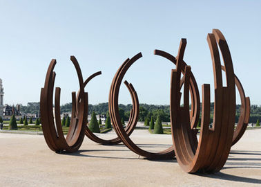 کیفیت ظاهر کریستال رقص Corten Sculpture Steel برای دکوراسیون در فضای باز کارخانه