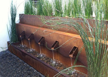 قیمت خوب خارج از Metal Corten فولاد آب ویژگی طراحی منحصر به فرد برای هتل حیاط آنلاین