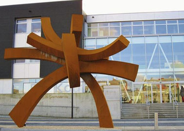 قیمت خوب مجسمه سازی فولاد Corten Modern بزرگ برای تزئین باغ عمومی 300cm ارتفاع آنلاین