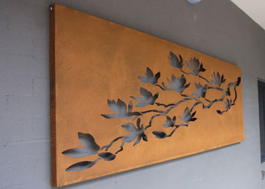 قیمت خوب لیزر برش Corten فولاد فلزی دیوار هنر درختان و حصار برای خارج از منزل / داخل سالن آنلاین