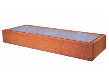 قیمت خوب مستطیل شکل Corten Steel Water برای دکوراسیون داخلی در فضای باز آنلاین