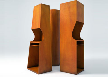 قیمت خوب آتش ستونها هنر تزئینی Corten فولاد آتش خلبان آسان تمیز کردن / تعمیر و نگهداری آنلاین