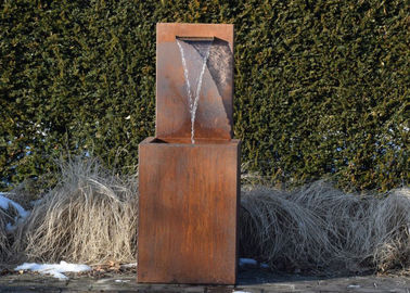 قیمت خوب حرفه ای Corten Steel Garden Water Features Fountains 150cm Height آنلاین
