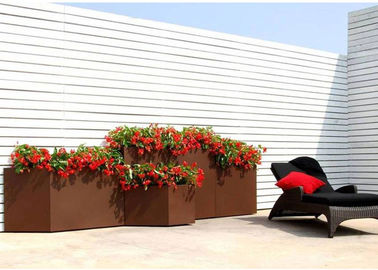 قیمت خوب ضد زنگ کلاسیک طراحی ضد زنگ Corten Steel Planer Rusty Modern Rectangular آنلاین