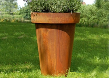 قیمت خوب گلدان مدرن ستاره Corten Steel Planter گلدان گل برای دکوراسیون هتل آنلاین