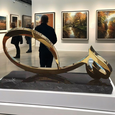 فولاد ضد زنگ مدرن خطاطی عربی مجسمه سازی هنر داخلی دکوراسیون صنایع دستی فلزی
